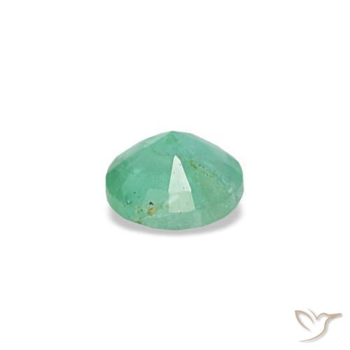 Émeraude vert naturelle coupe roude, 0,17 ct, VS-SI