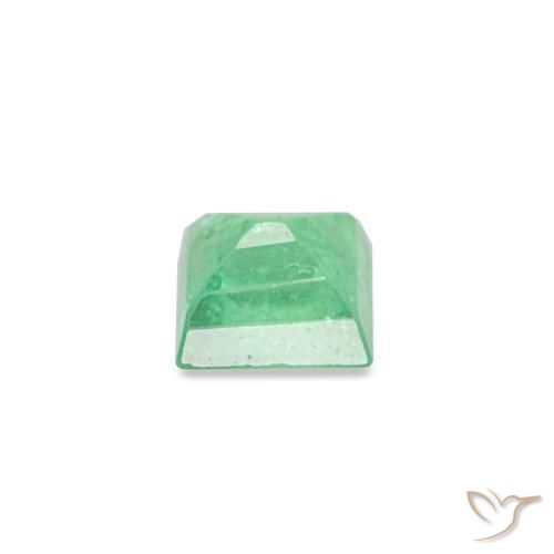 Émeraude vert naturelle baguette, 0,10 ct, VS-SI