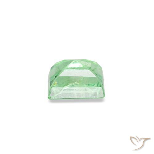 Émeraude vert naturelle baguette, 0,14 ct, VS