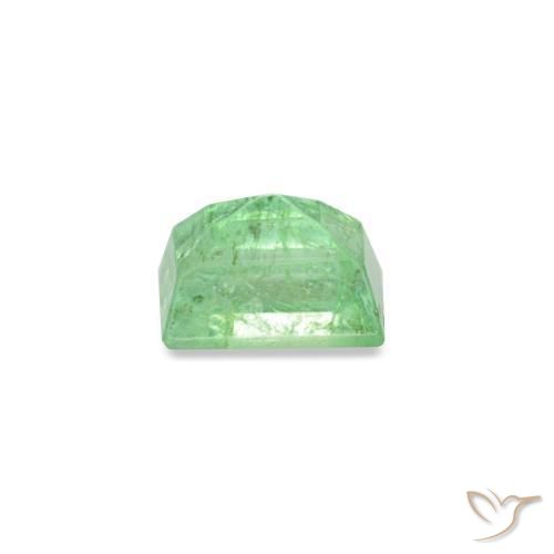 Émeraude vert naturelle baguette, 0,18 ct, VS-SI