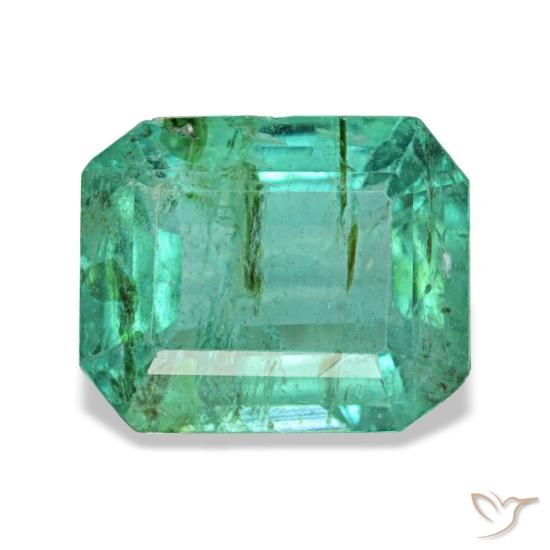Émeraude vert naturelle taille émeraude, 1,84 ct, VS-SI