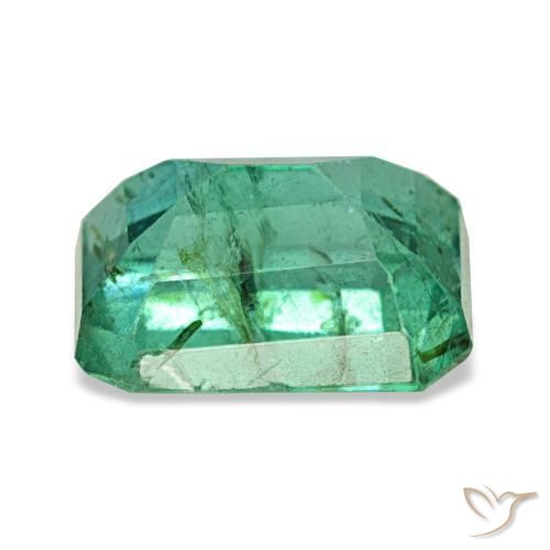 Émeraude vert naturelle taille émeraude, 1,84 ct, VS-SI