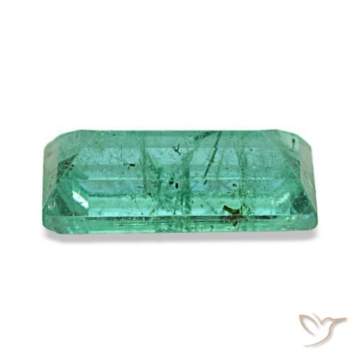 Émeraude vert naturelle baguette, 1,46 ct, VS-SI