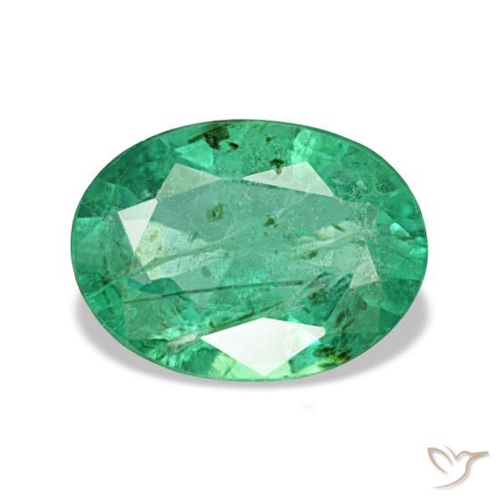 Émeraude vert de 1,22 ct, ovale, VS-SI