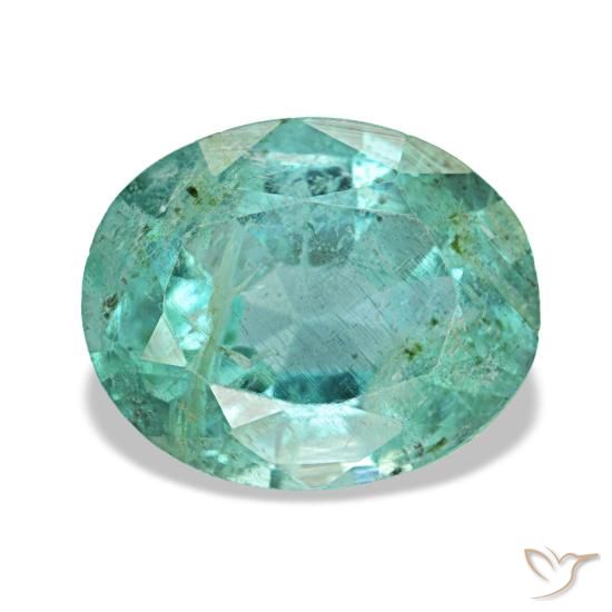 Émeraude vert naturelle coupe ovale, 2,24 ct, VS-SI