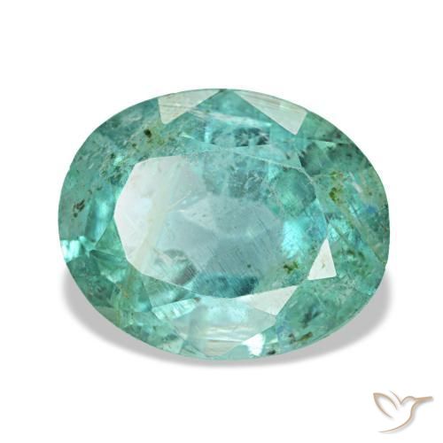 Émeraude vert naturelle coupe ovale, 2,24 ct, VS-SI