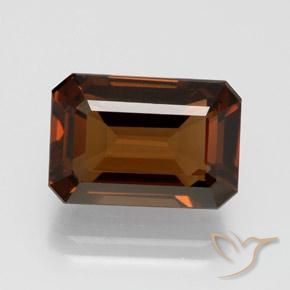 7.56ct Naturel Brun pécan Enstatite, Taille émeraude, VVS