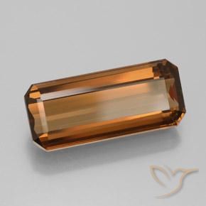 Enstatite Brun pécan naturelle Octogone / coupe Émeraude, 7.10 ct, VS