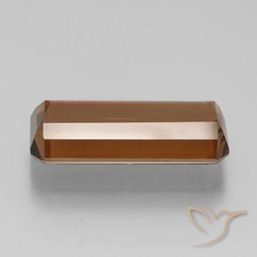Enstatite Brun pécan naturelle Octogone / coupe Émeraude, 7.10 ct, VS