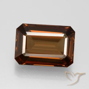 6.69ct Naturel Brun rougeâtre Enstatite, Taille émeraude, VVS