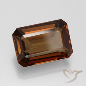 Enstatite Brun rougeâtre naturelle Octogone / coupe Émeraude, 6.69 ct, VVS