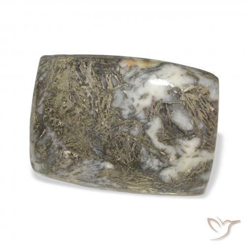 Feather Pyrite Bronze noirâtre naturelle Coussin, 37.54 ct, Opaque