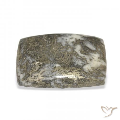 Feather Pyrite Bronze noirâtre naturelle Coussin, 37.54 ct, Opaque