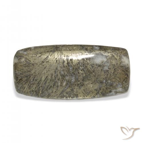 41.68ct Naturel Multicolore Feather Pyrite, Coussin, Opaque