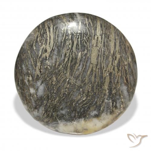 35.90ct Naturel Multicolore Feather Pyrite, Tour, Opaque