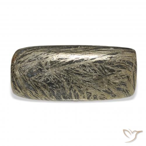Feather Pyrite Multicolore naturelle Coussin, 28.89 ct, Opaque