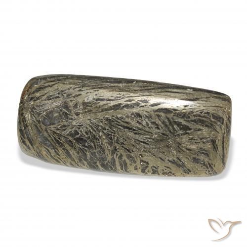 Feather Pyrite Multicolore naturelle Coussin, 28.89 ct, Opaque