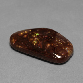 Agate de feu multicolore naturelle forme fantaisie, 12,36 ct, opaque