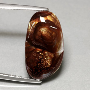 Agate de feu multicolore naturelle forme fantaisie, 8,41 ct, opaque