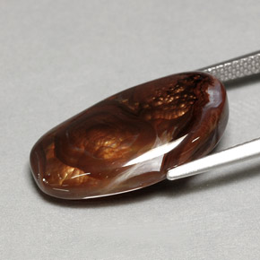 Agate de feu multicolore naturelle forme fantaisie, 8,41 ct, opaque