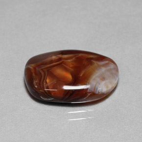 Agate de feu multicolore naturelle transparent, 7,85 ct, transparent / translucide