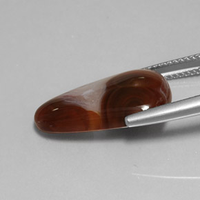 Agate de feu multicolore naturelle transparent, 8,39 ct, transparent / translucide