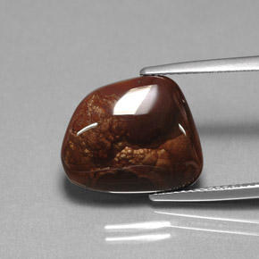 Agate de feu multicolore naturelle transparent, 7,31 ct, transparent / translucide