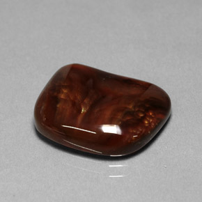 Agate de feu multicolore naturelle transparent, 9,24 ct, transparent / translucide