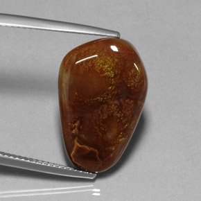 Agate de feu multicolore naturelle transparent, 9,15 ct, transparent / translucide