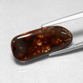 Agate de feu multicolore naturelle transparent, 7,49 ct, transparent / translucide