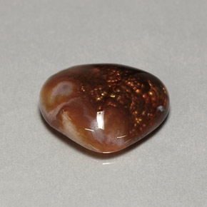 Agate de feu multicolore naturelle transparent, 7,46 ct, transparent / translucide