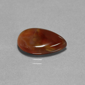 Agate de feu multicolore naturelle transparent, 5,11 ct, transparent / translucide