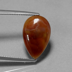 Agate de feu multicolore naturelle transparent, 5,11 ct, transparent / translucide