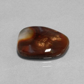 Agate de feu multicolore naturelle transparent, 8,09 ct, transparent / translucide