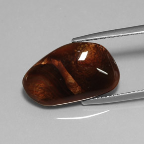 Agate de feu multicolore naturelle transparent, 8,12 ct, transparent / translucide