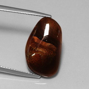 Agate de feu multicolore naturelle transparent, 8,12 ct, transparent / translucide