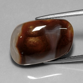 Agate de feu multicolore naturelle transparent, 10,11 ct, transparent / translucide