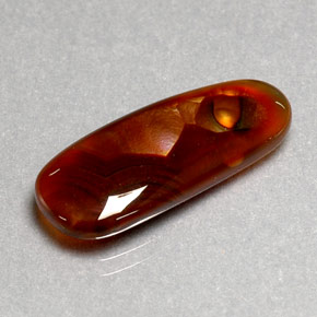 Agate de feu multicolore naturelle transparent, 7,70 ct, transparent / translucide