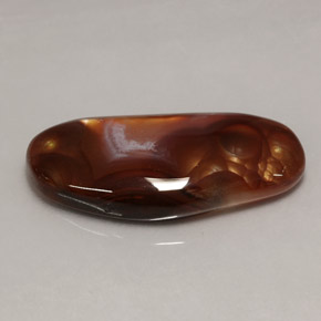 Agate de feu multicolore naturelle transparent, 7,56 ct, transparent / translucide