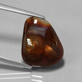 Agate de feu multicolore naturelle transparent, 7,20 ct, transparent / translucide