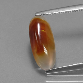Agate de feu multicolore naturelle transparent, 2,00 ct, transparent / translucide
