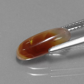 Agate de feu multicolore naturelle transparent, 2,00 ct, transparent / translucide