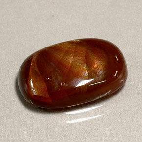 Agate de feu multicolore naturelle transparent, 4,95 ct, transparent / translucide
