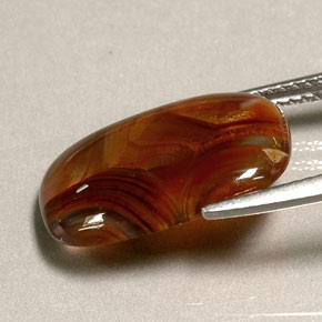 Agate de feu multicolore naturelle transparent, 4,84 ct, transparent / translucide