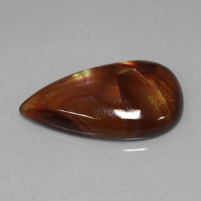 Agate de feu multicolore naturelle transparent, 7,15 ct, transparent / translucide