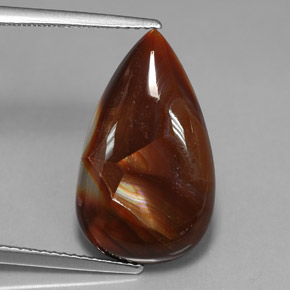 Agate de feu multicolore naturelle transparent, 7,15 ct, transparent / translucide