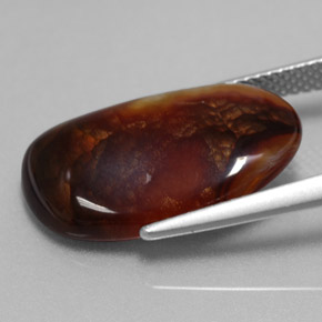 Agate de feu multicolore naturelle forme fantaisie, 8,52 ct, opaque