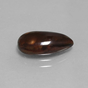 Agate de feu multicolore naturelle en forme de poire, 2,18 ct, opaque