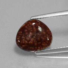 Agate de feu multicolore naturelle forme fantaisie, 2,22 ct, opaque