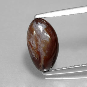 Agate de feu multicolore naturelle forme fantaisie, 2,17 ct, opaque